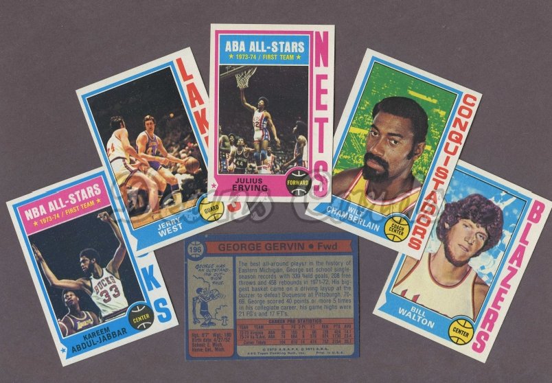 1974 Topps -75 Basketball Complete Set